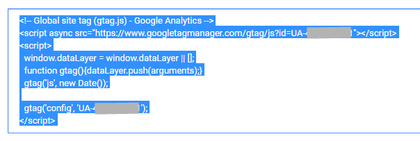 the Gtag for website tracking and analytics