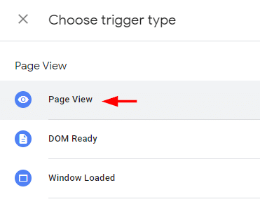 choosing trigger type