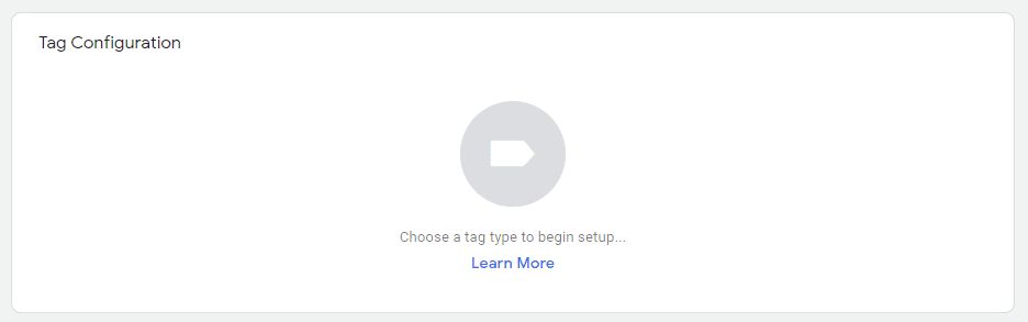 tag configuration for website tracking and analytics