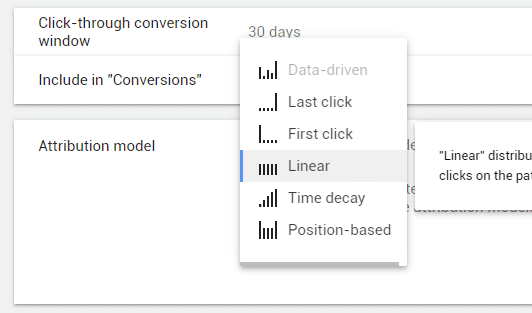 selecting an attribution model for call analytics in google ads