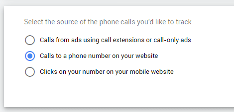 setting up call tracking