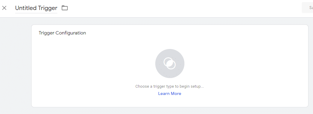 the trigger configuration 