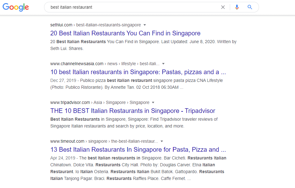 seo pricing singapore