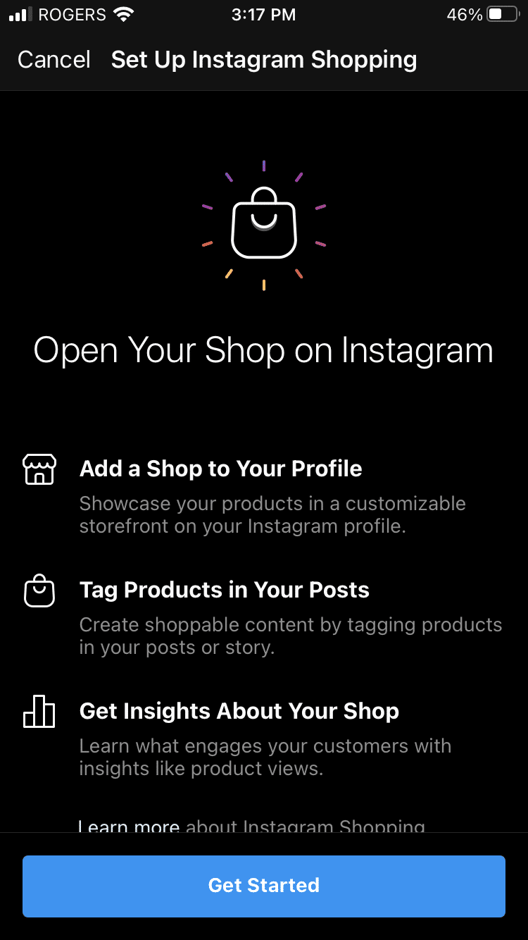 instagram shop