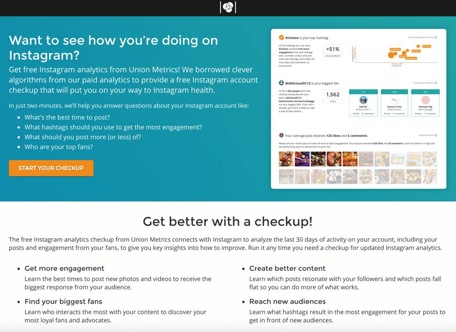 instagram analytics tool unionmetrics
