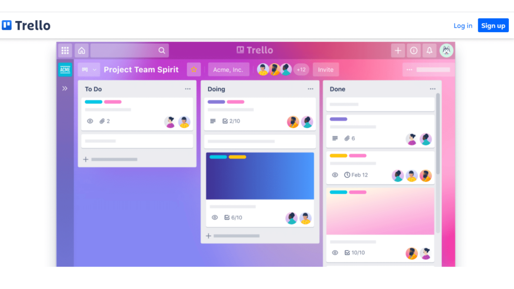trello social content calendar