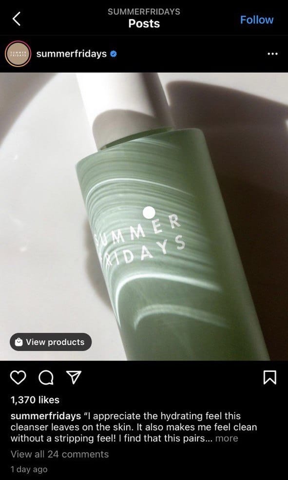 instagram shop aesthetics