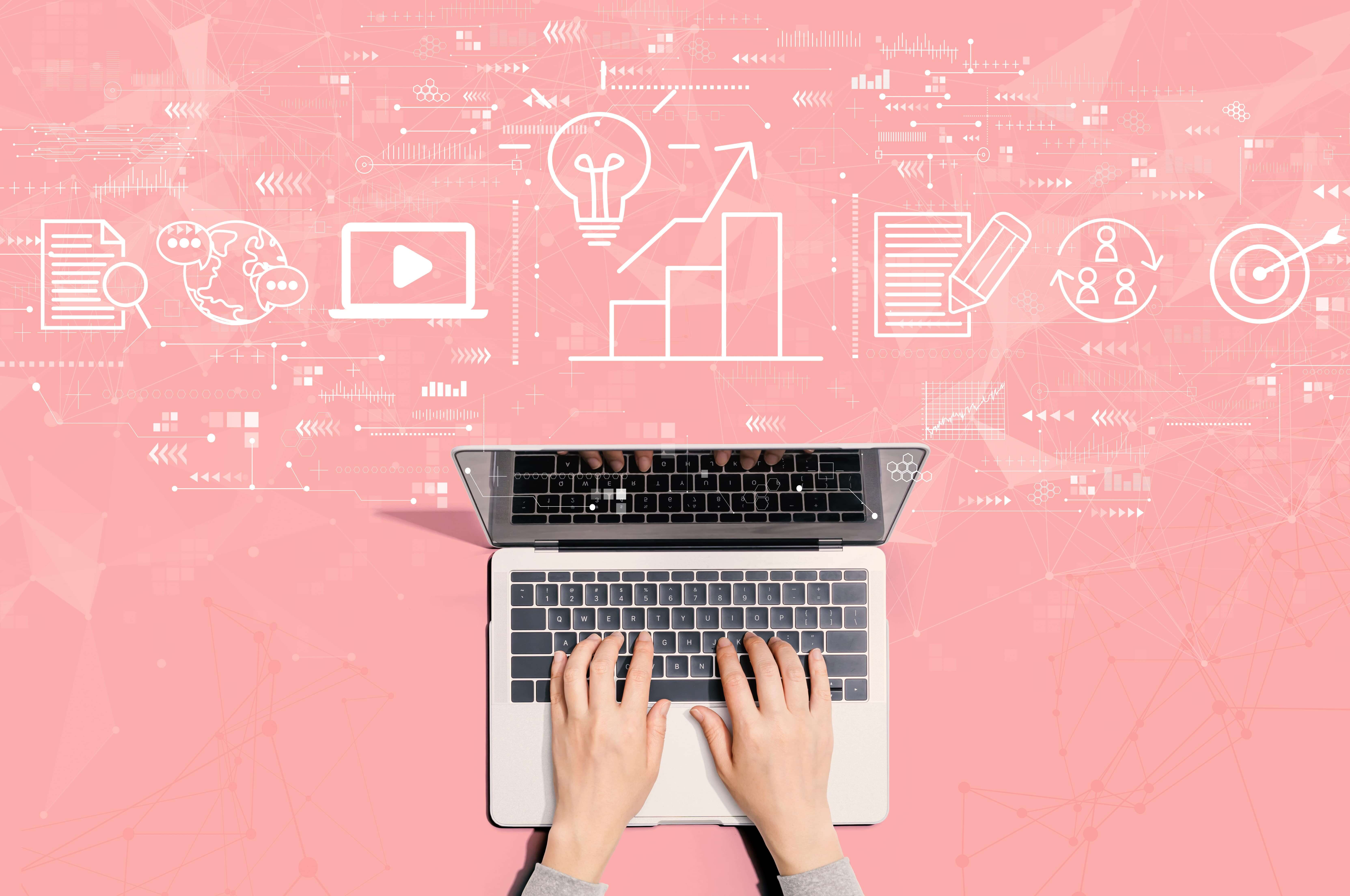 different keywords with different types of content that rank on page one